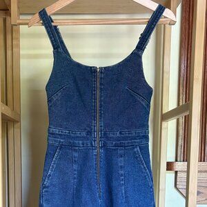 Claudia Zip Front Cropped Jumpsuit